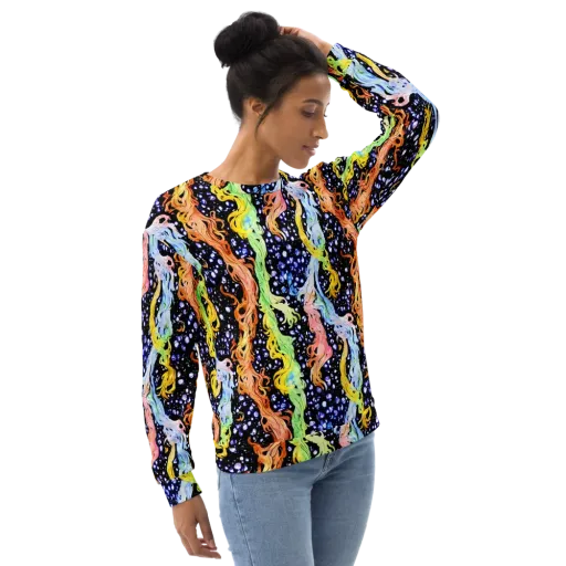 Celestial Serenade on a Sweatshirt