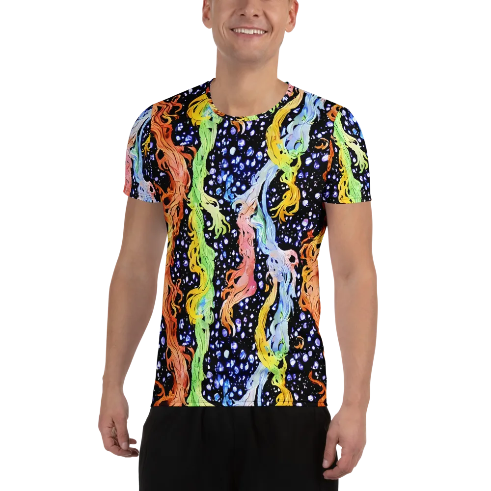 Celestial Serenade on Men's Athletic T-Shirt — Front