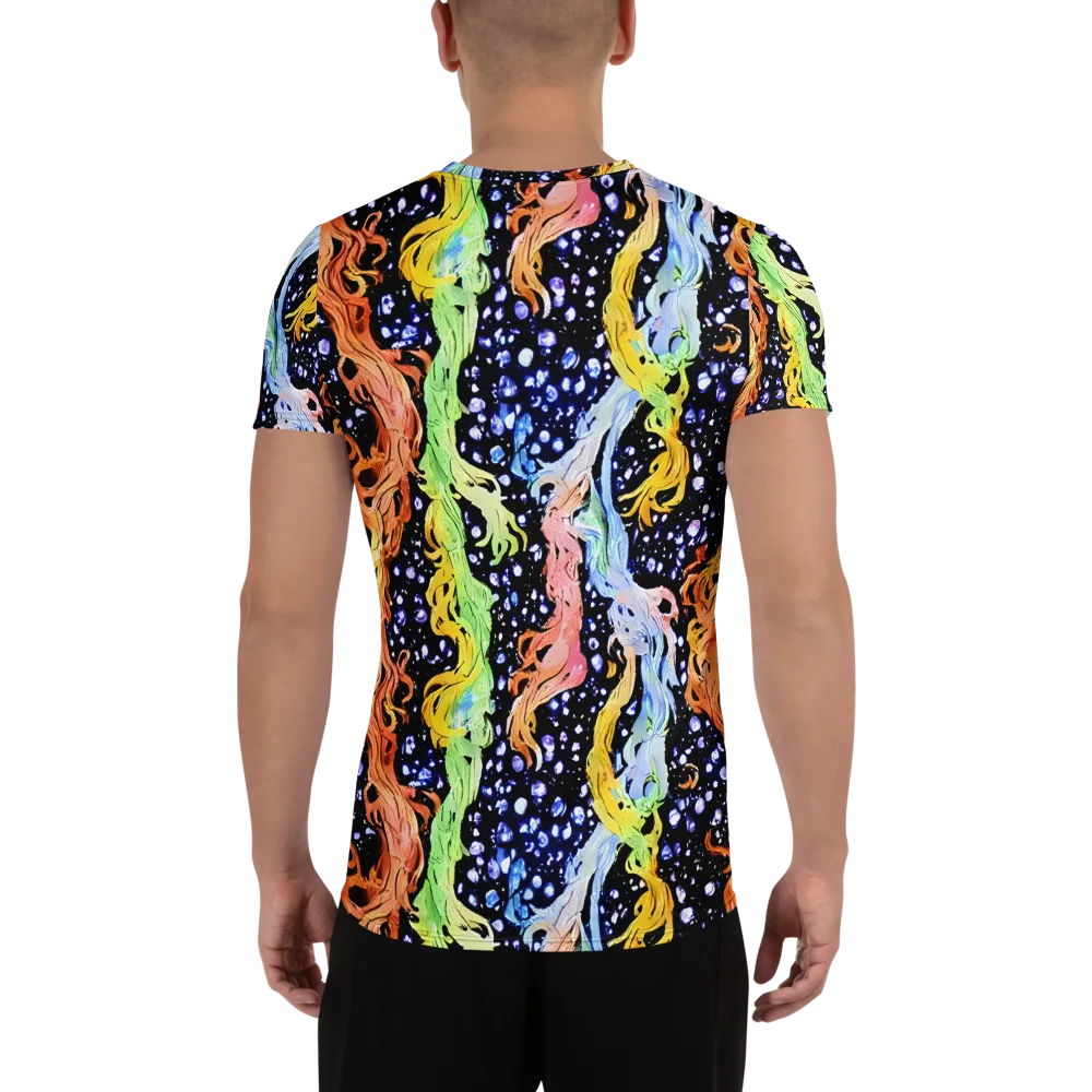 Celestial Serenade on Men's Athletic T-Shirt — Back
