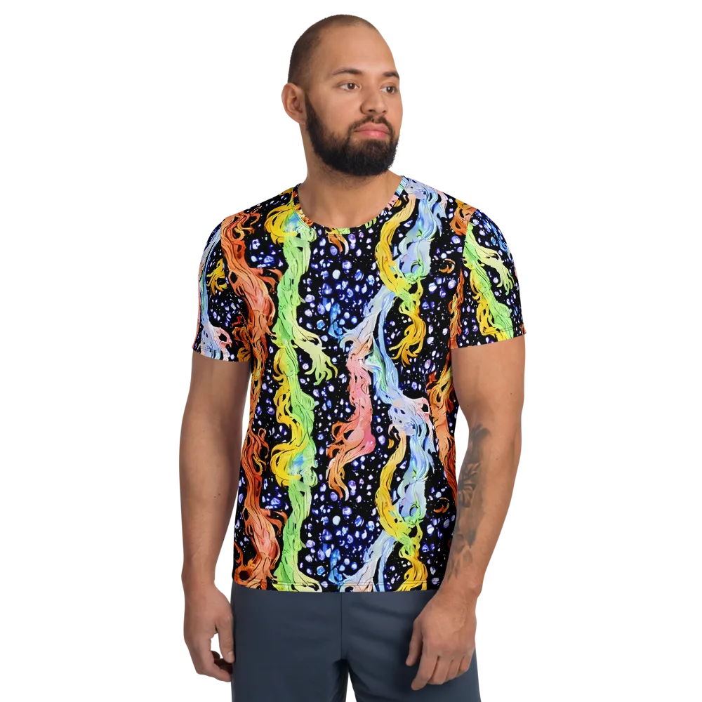 Celestial Serenade on Men's Athletic T-Shirt — Front