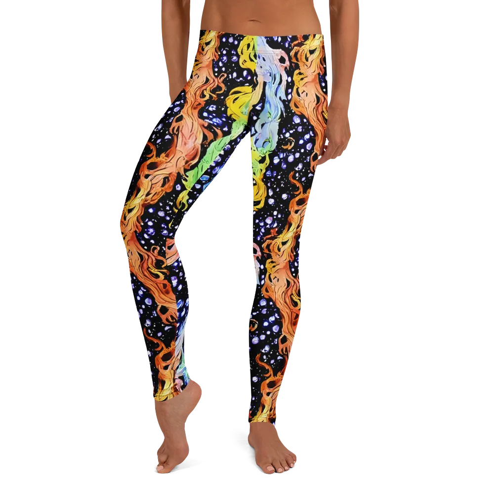 Celestial Serenade on Leggings — Front