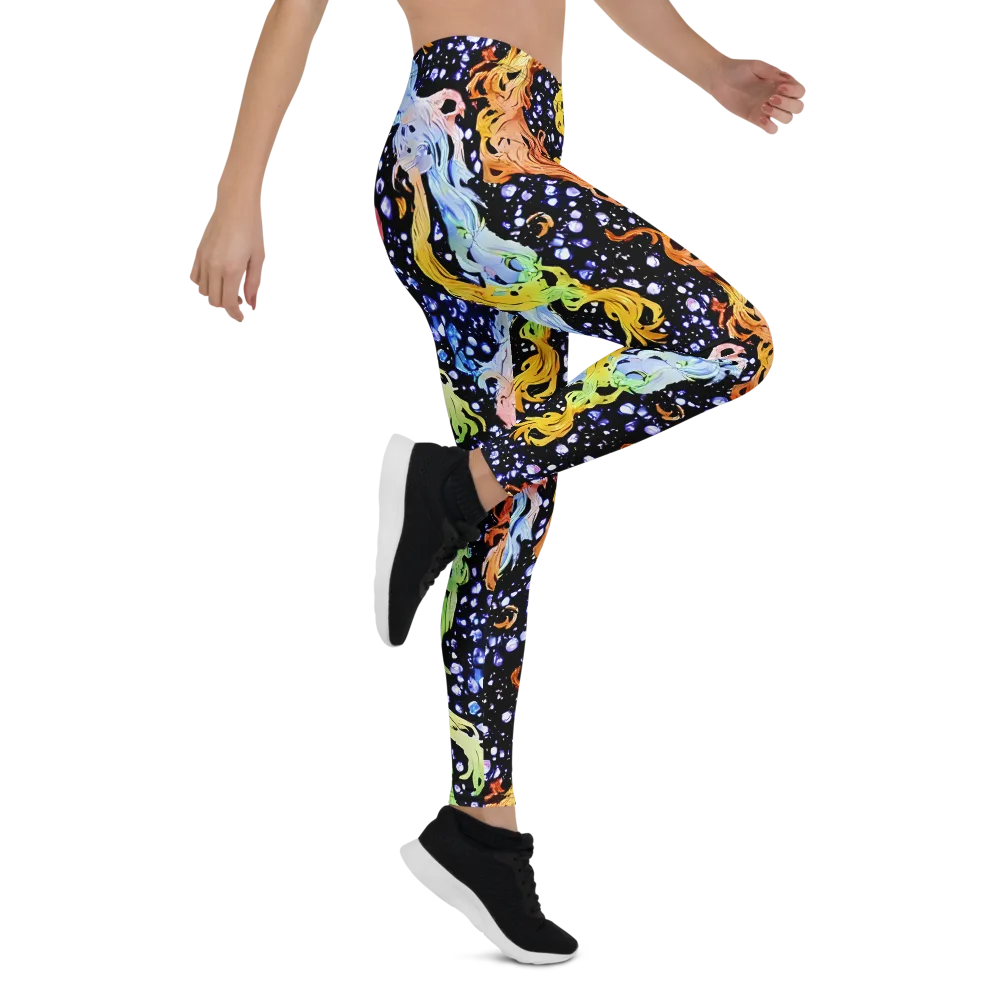 Celestial Serenade on Leggings — Right