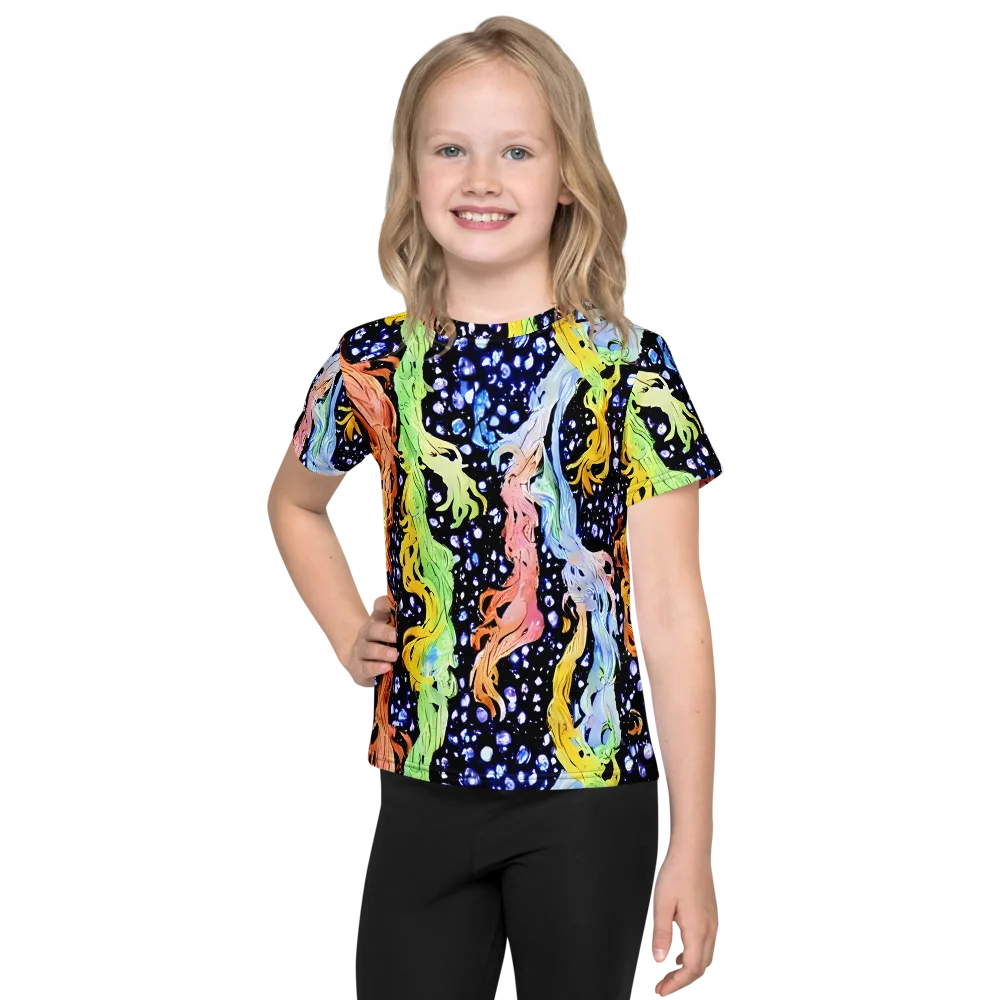 Celestial Serenade on Kids Crew Neck T-Shirt — Front