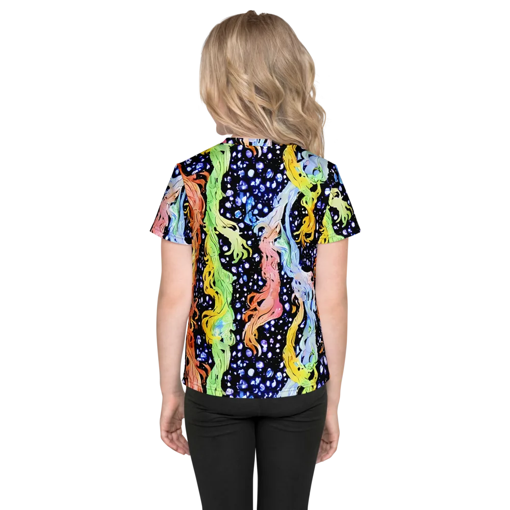 Celestial Serenade on Kids Crew Neck T-Shirt — Back