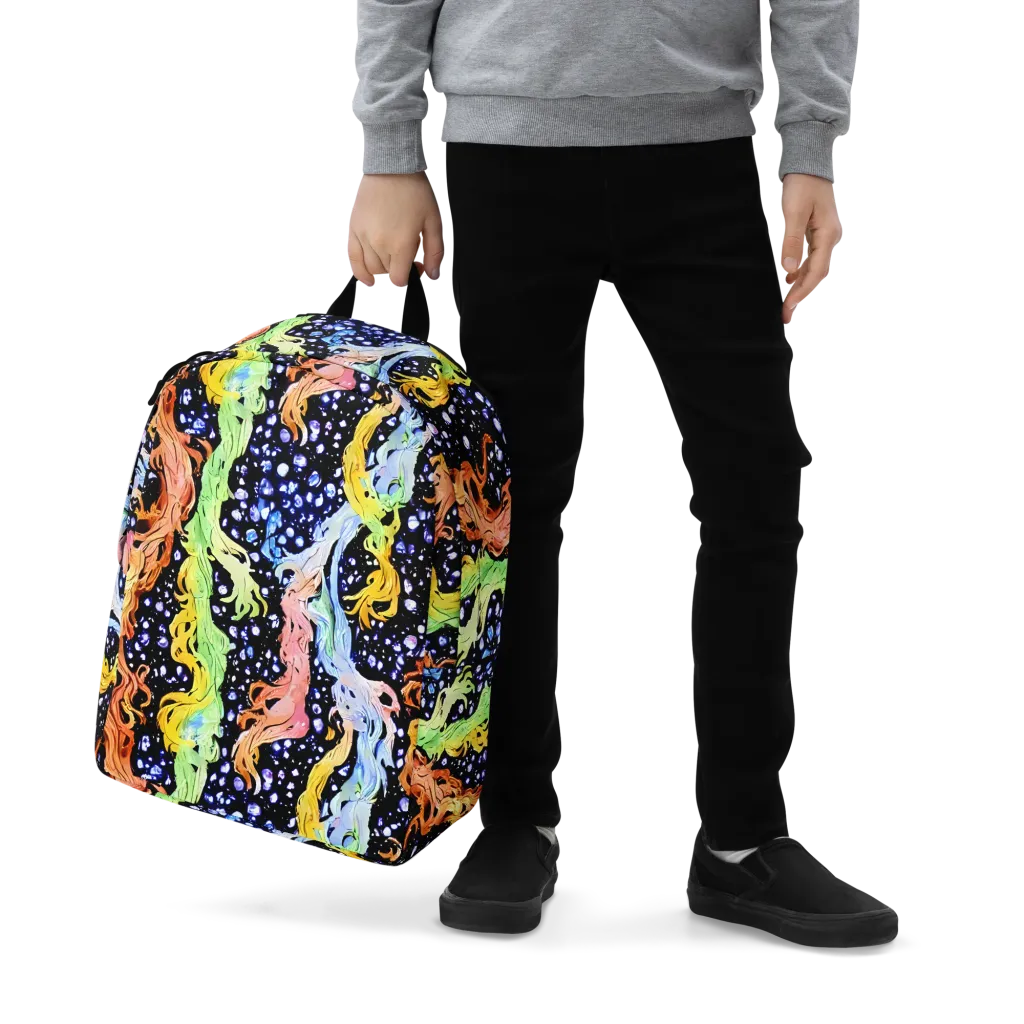 Celestial Serenade on Minimalist Backpack — Zoomed-in