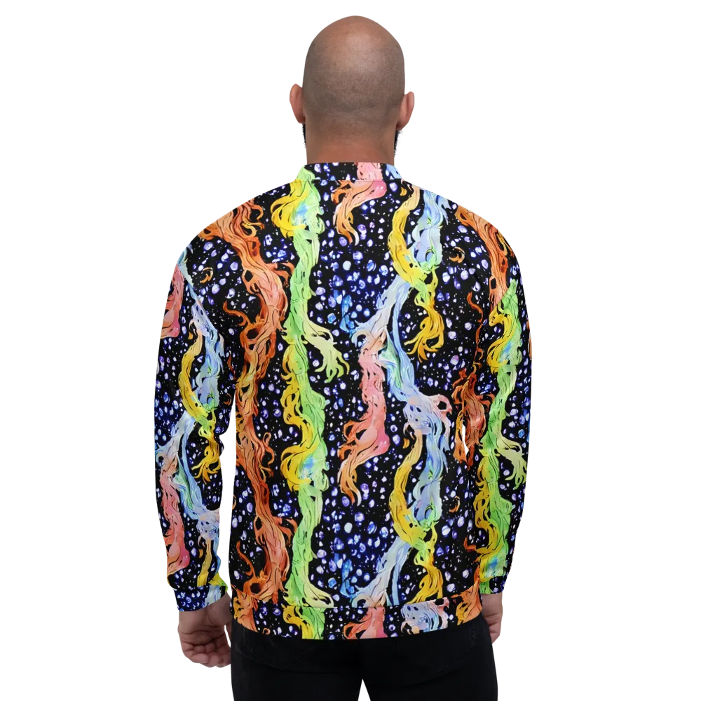 Celestial Serenade on Bomber Jacket — Back