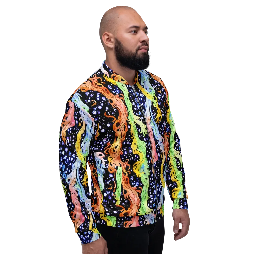 Celestial Serenade on Bomber Jacket — Right