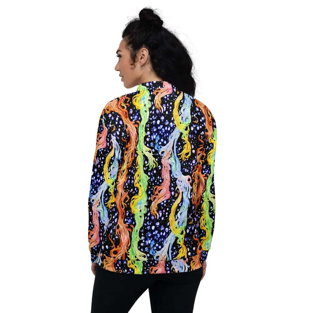 Celestial Serenade on Bomber Jacket — Back