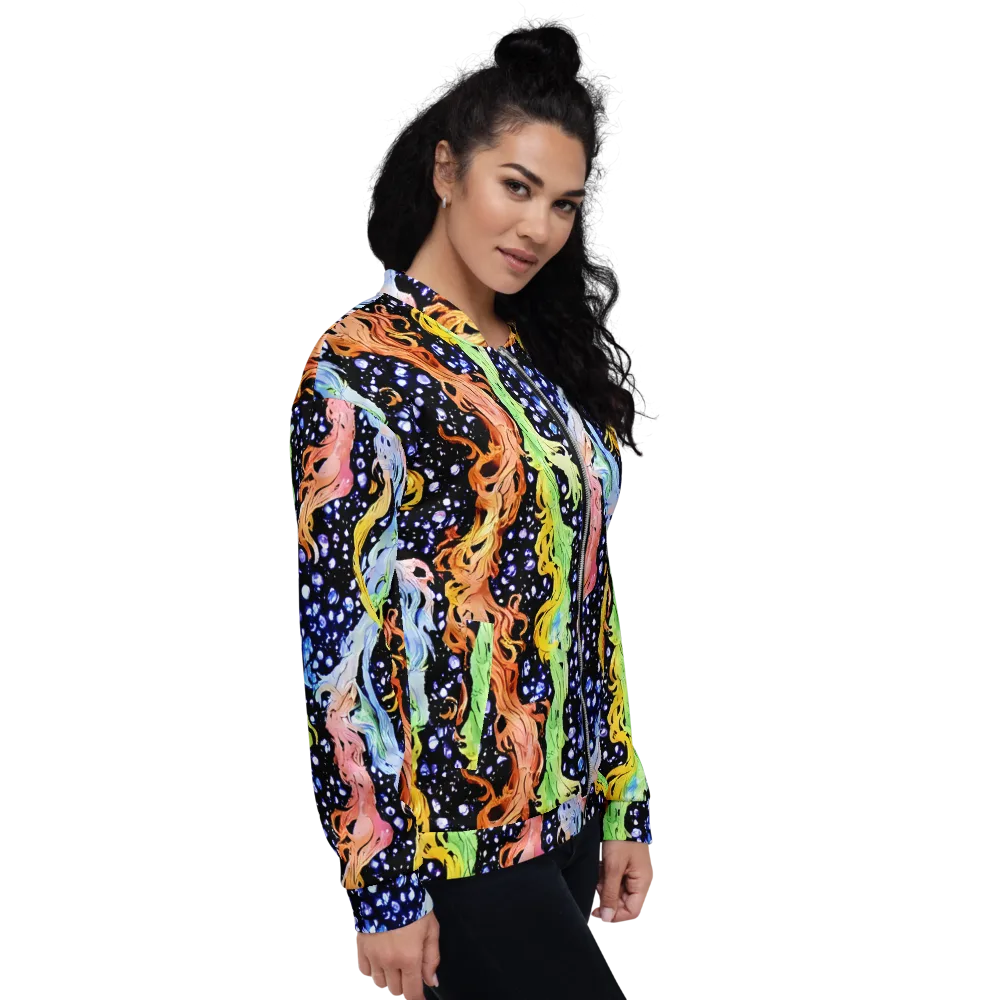 Celestial Serenade on Bomber Jacket — Right