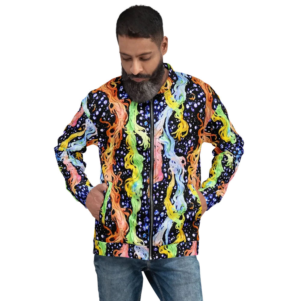 Celestial Serenade on Bomber Jacket — Front
