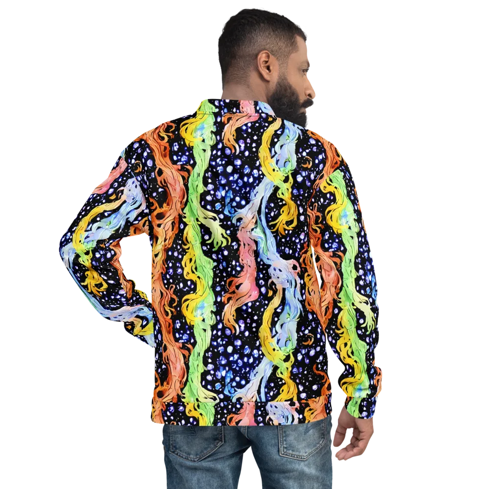 Celestial Serenade on Bomber Jacket — Back