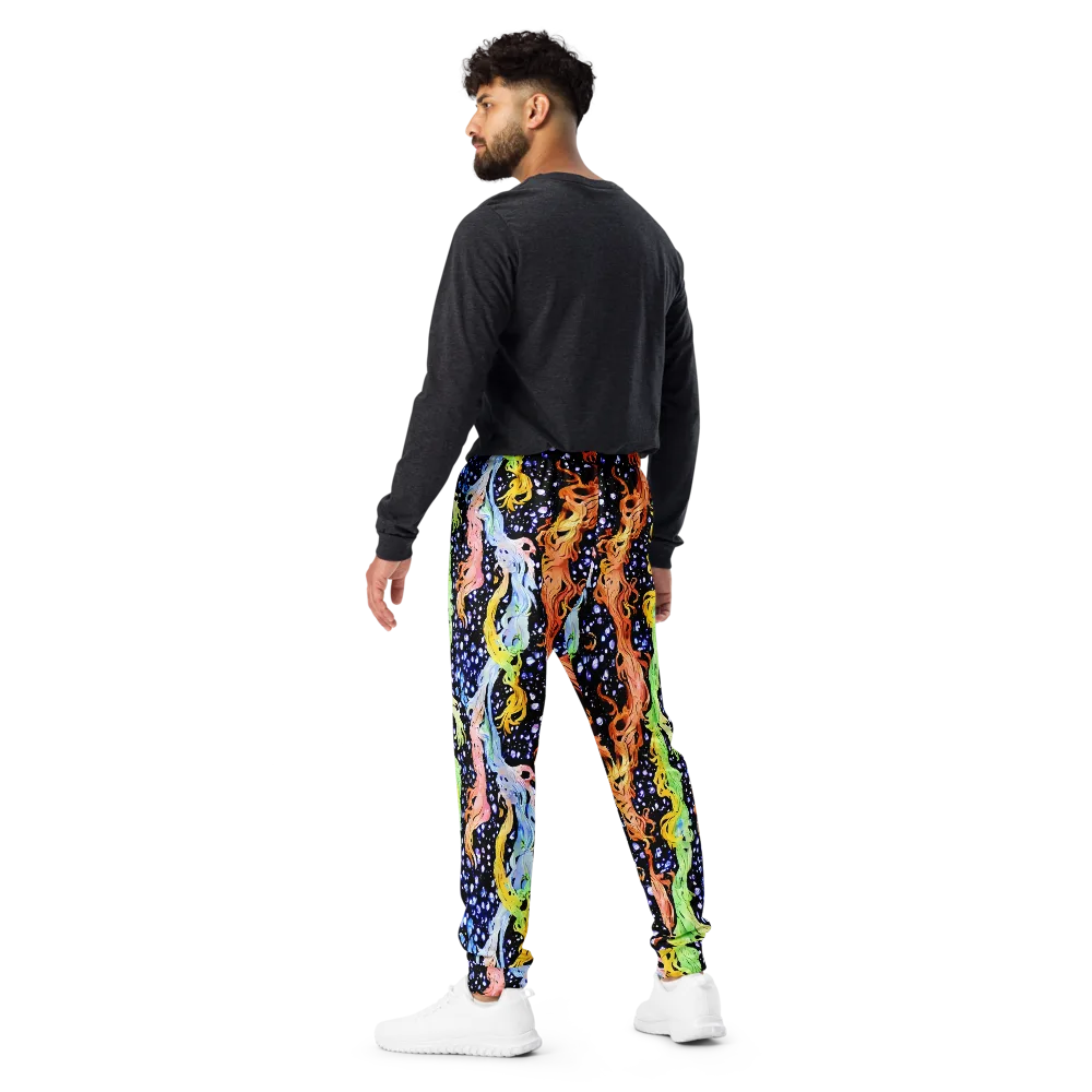 Celestial Serenade on Men's Joggers — Back