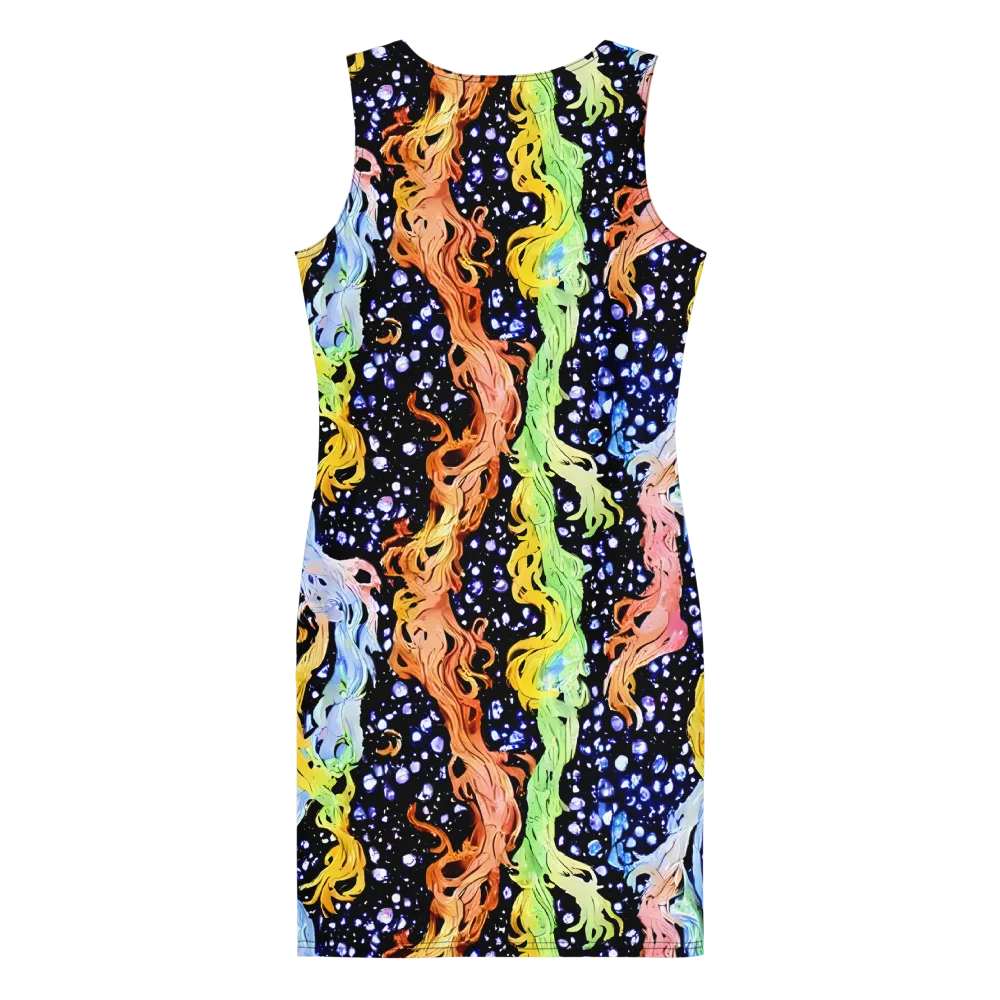 Celestial Serenade on Bodycon Dress — Back