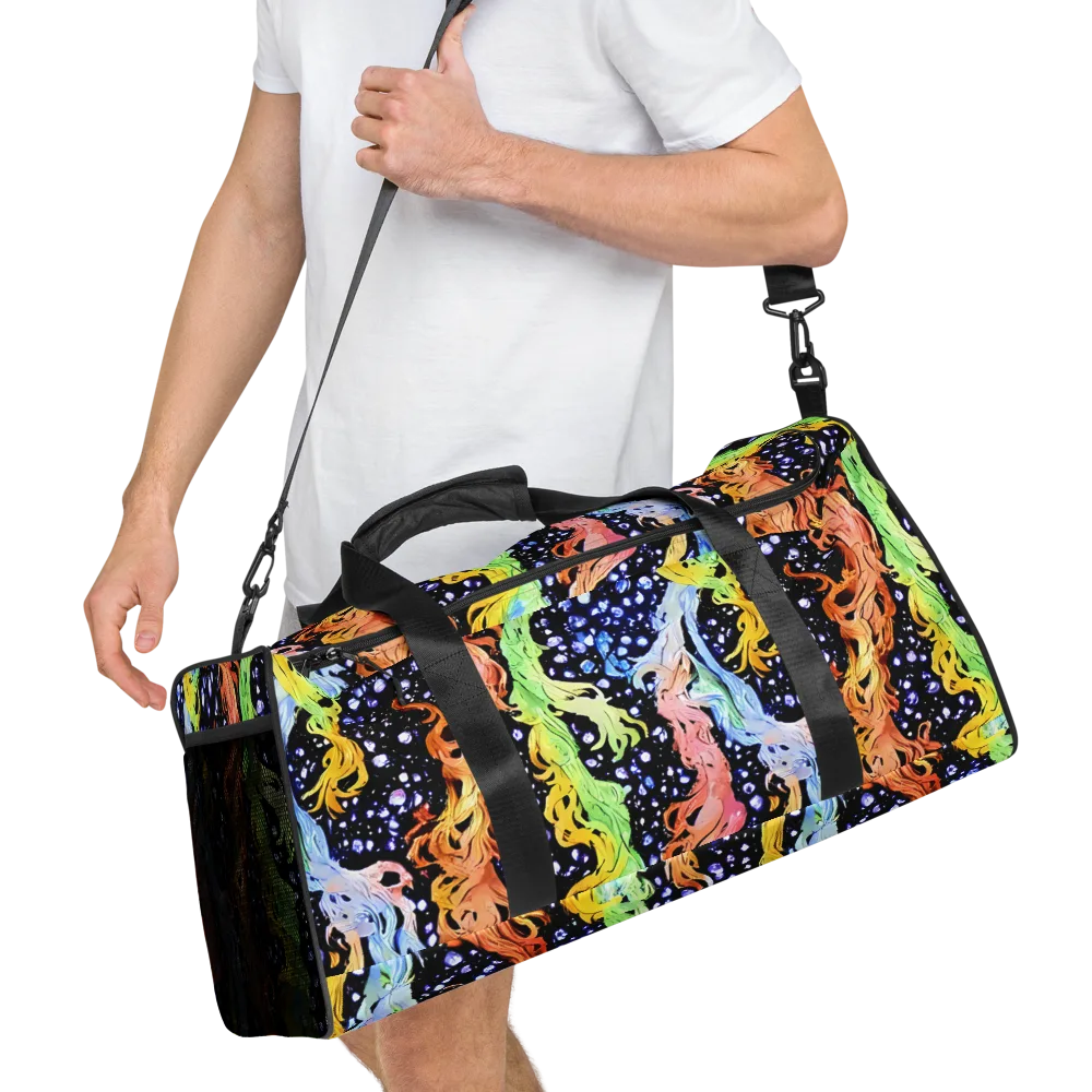 Celestial Serenade on Duffle Bag — Right Front