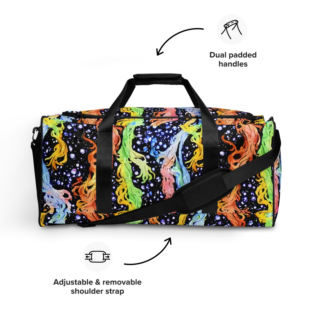 Celestial Serenade on Duffle Bag — Front