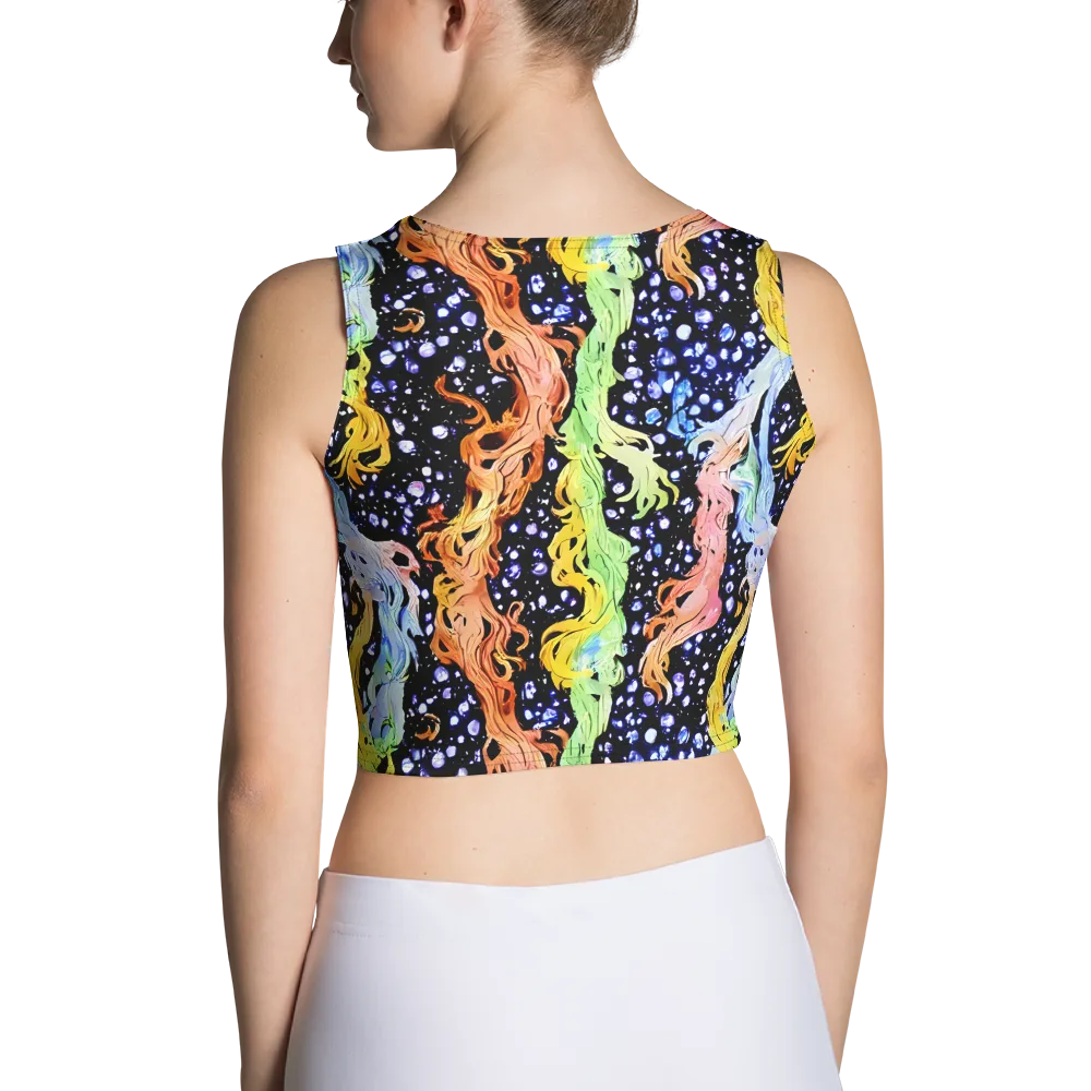 Celestial Serenade on Crop Top — Back