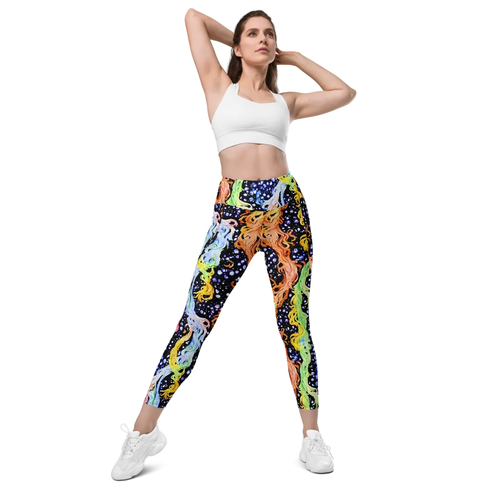 Celestial Serenade on Leggings with Pockets — Front