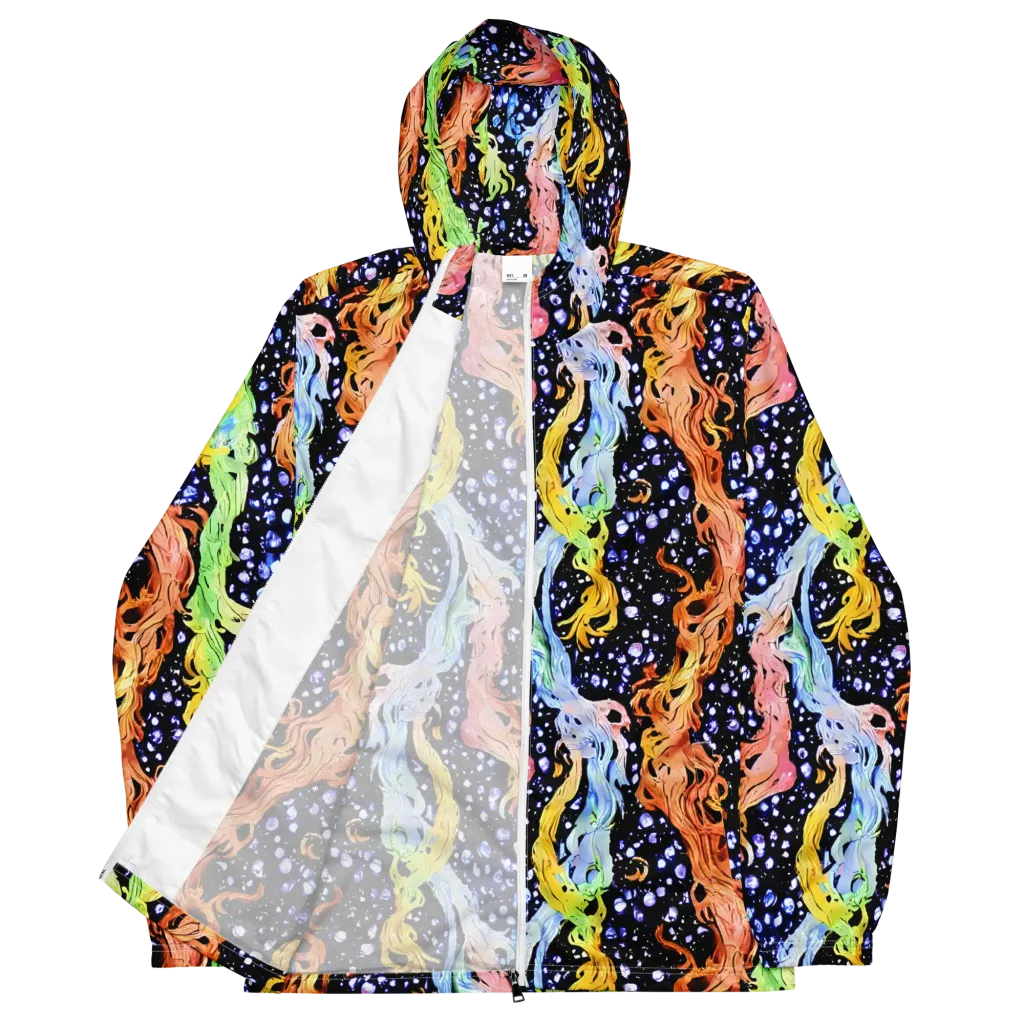 Celestial Serenade on Men's Windbreaker — Front