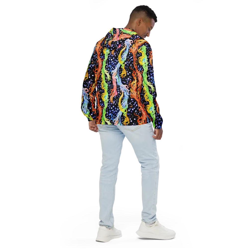 Celestial Serenade on Men's Windbreaker — Back