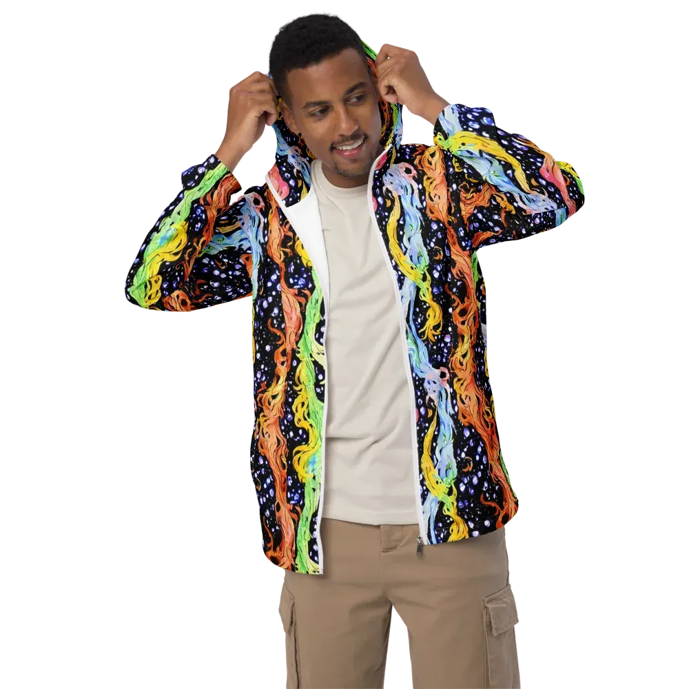Celestial Serenade on Men's Windbreaker — Front