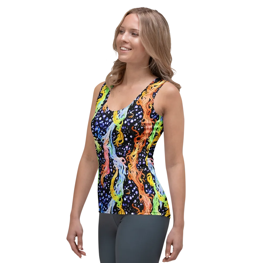 Celestial Serenade on Women's Tank Top — Left Front