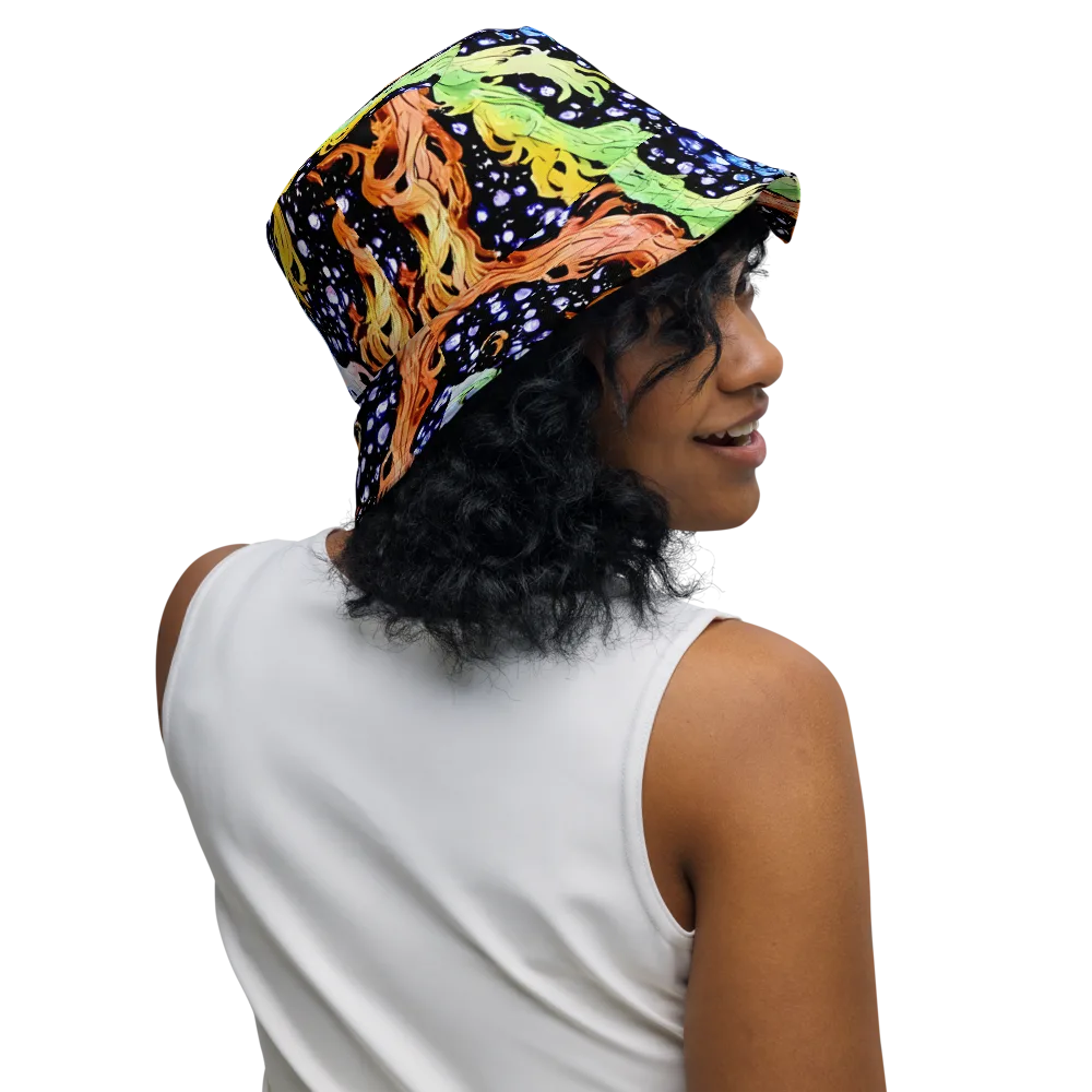 Celestial Serenade on Reversible Bucket Hat — Right Outside