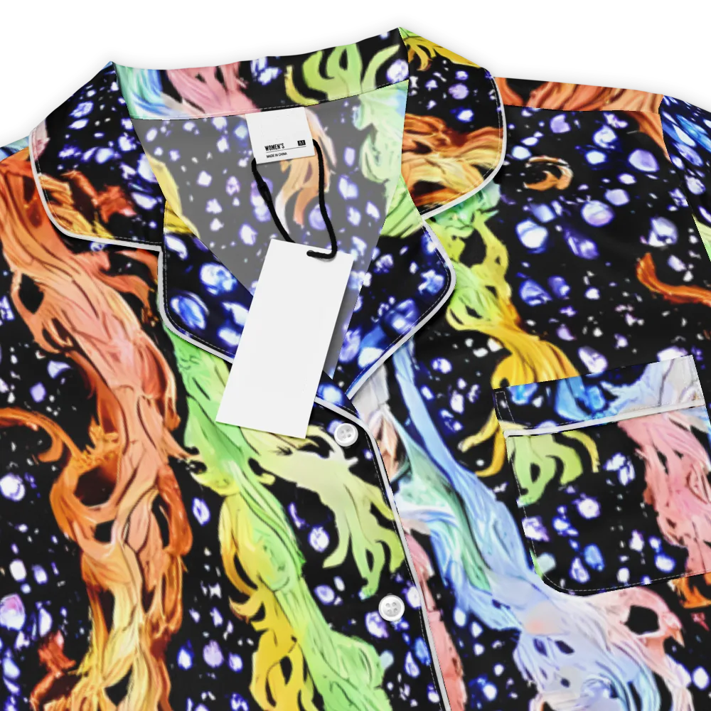 Celestial Serenade on Women's Short Sleeve Pajama Top — Product details