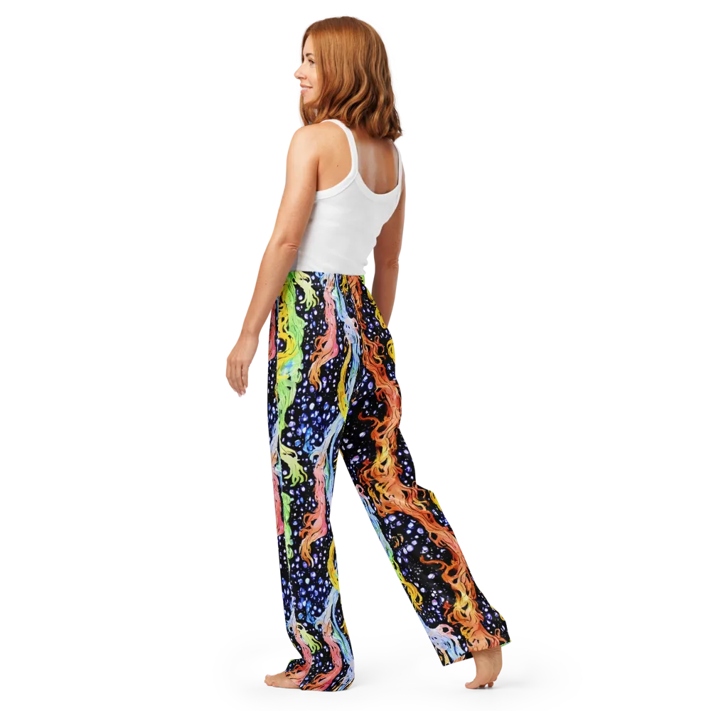Celestial Serenade on Women's Pajama Pants — Back