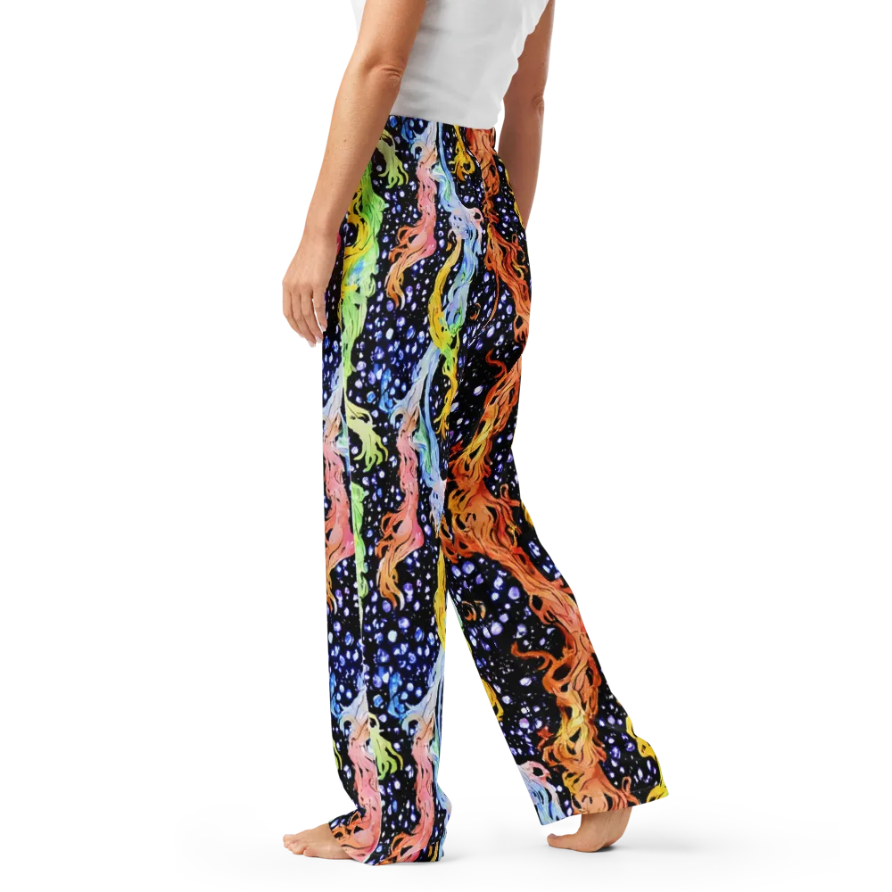 Celestial Serenade on Women's Pajama Pants — Left