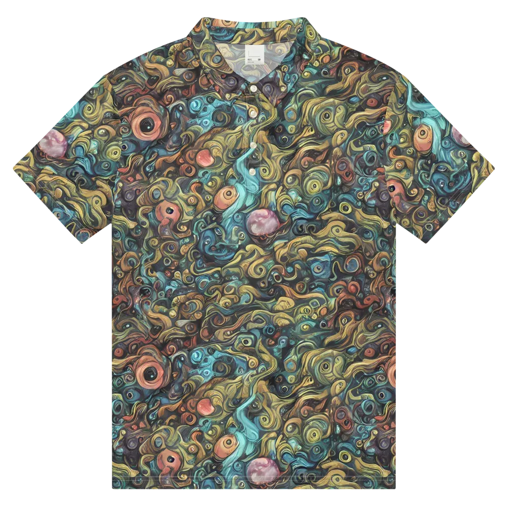 Tidal Vision on Men's Slim Fit Polo Shirt — Front
