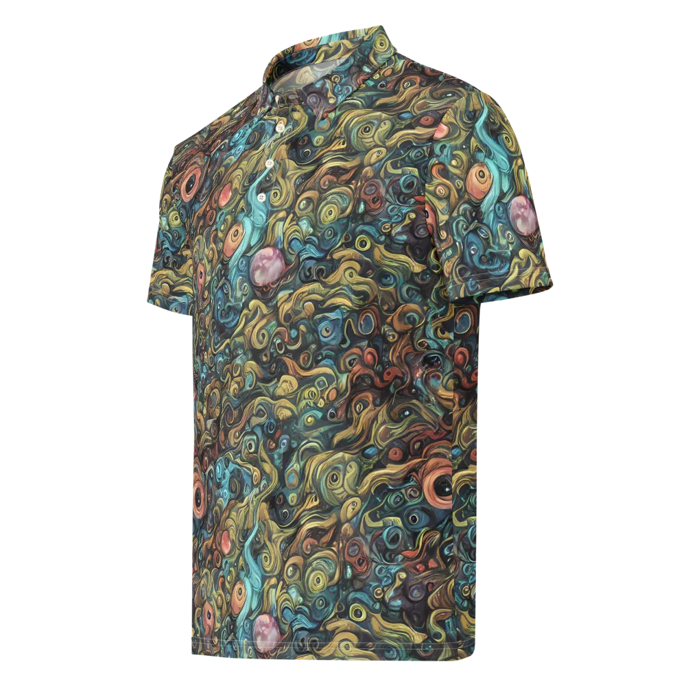 Tidal Vision on Men's Slim Fit Polo Shirt — Left Front