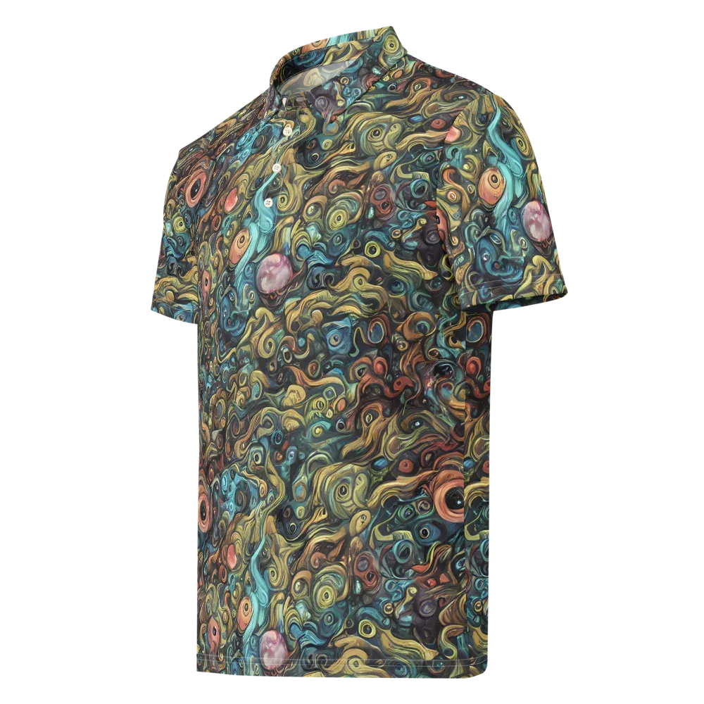 Tidal Vision on Men's Slim Fit Polo Shirt — Left Front