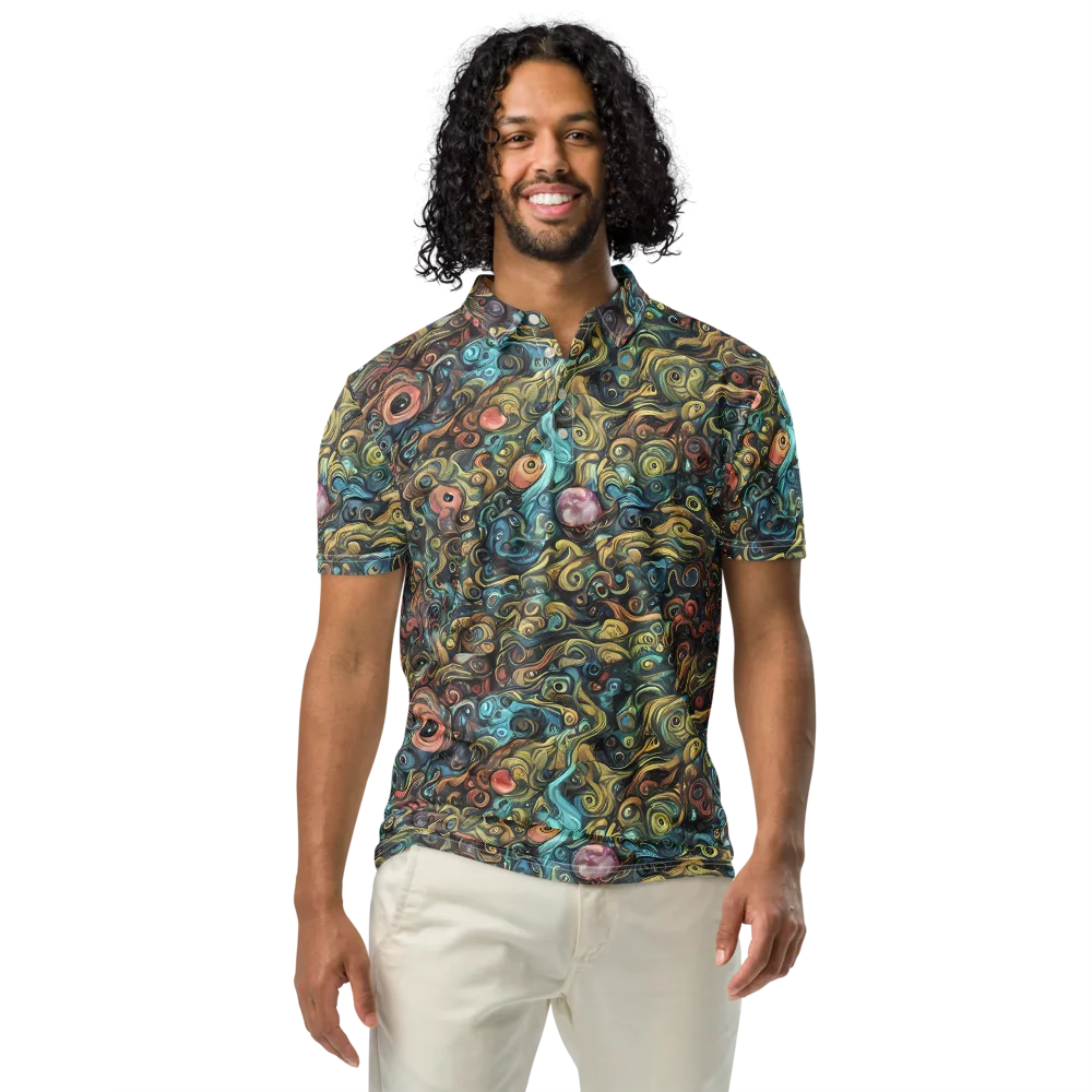 Tidal Vision on Men's Slim Fit Polo Shirt — Front