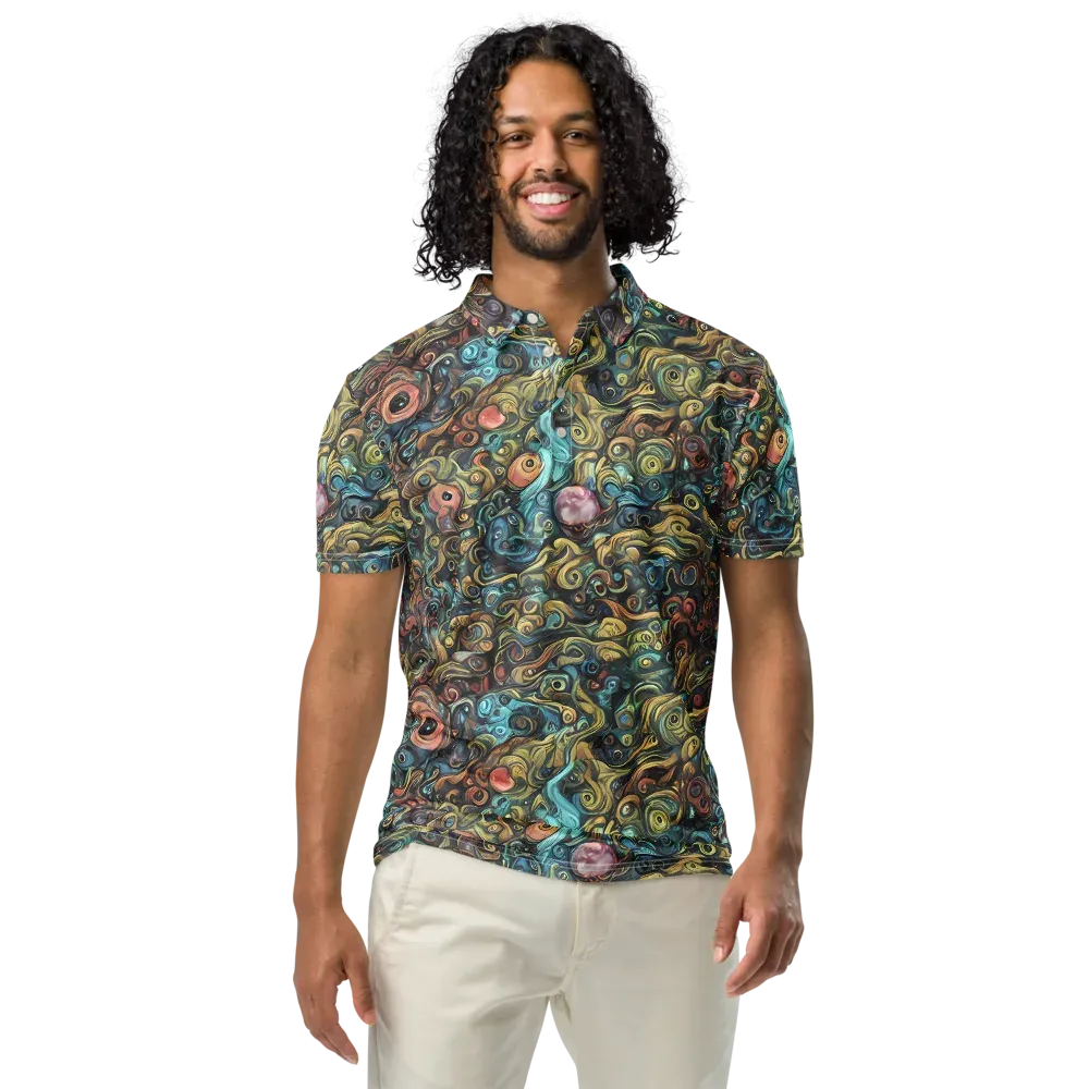 Tidal Vision on Men's Slim Fit Polo Shirt — Front