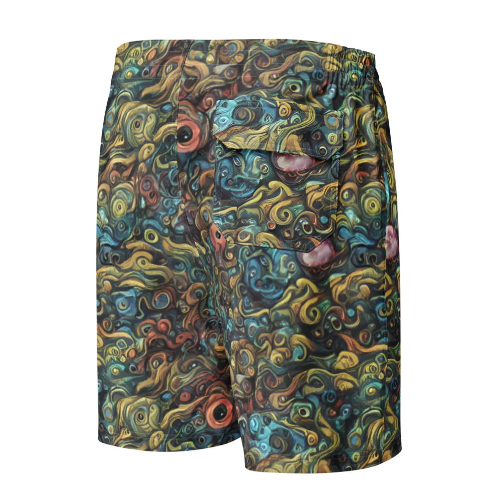 Tidal Vision on Men's Board Shorts — Back