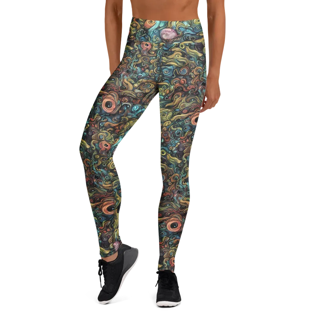 Tidal Vision on Yoga Leggings — Front