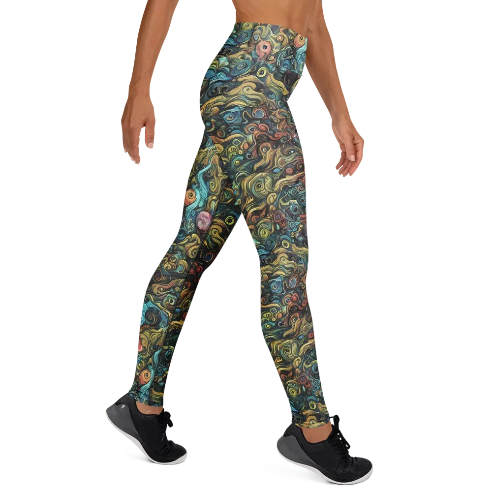 Tidal Vision on Yoga Leggings — Right
