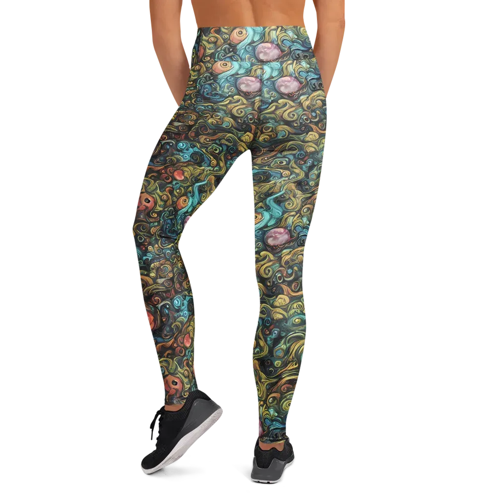 Tidal Vision on Yoga Leggings — Back