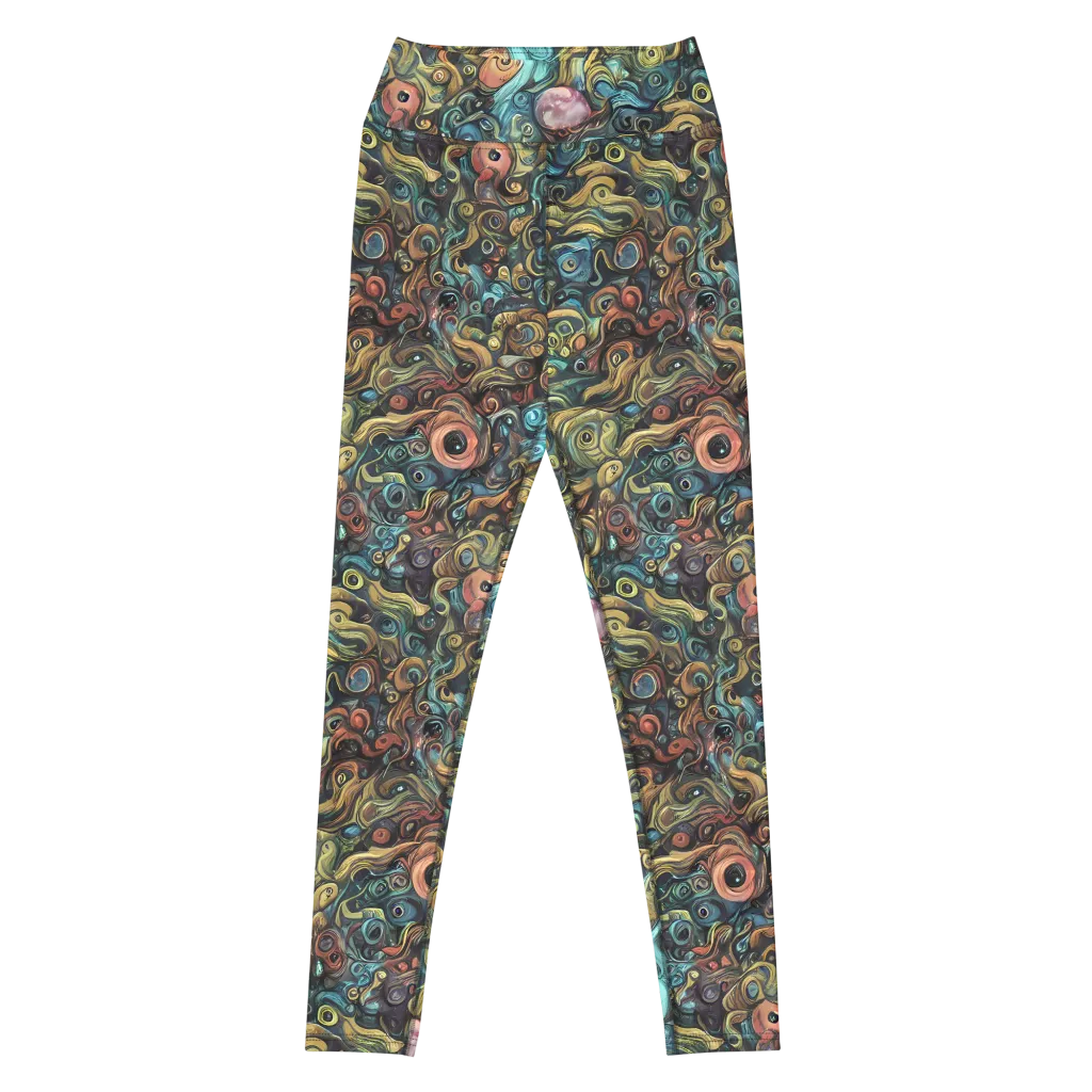 Tidal Vision on Yoga Leggings — Front