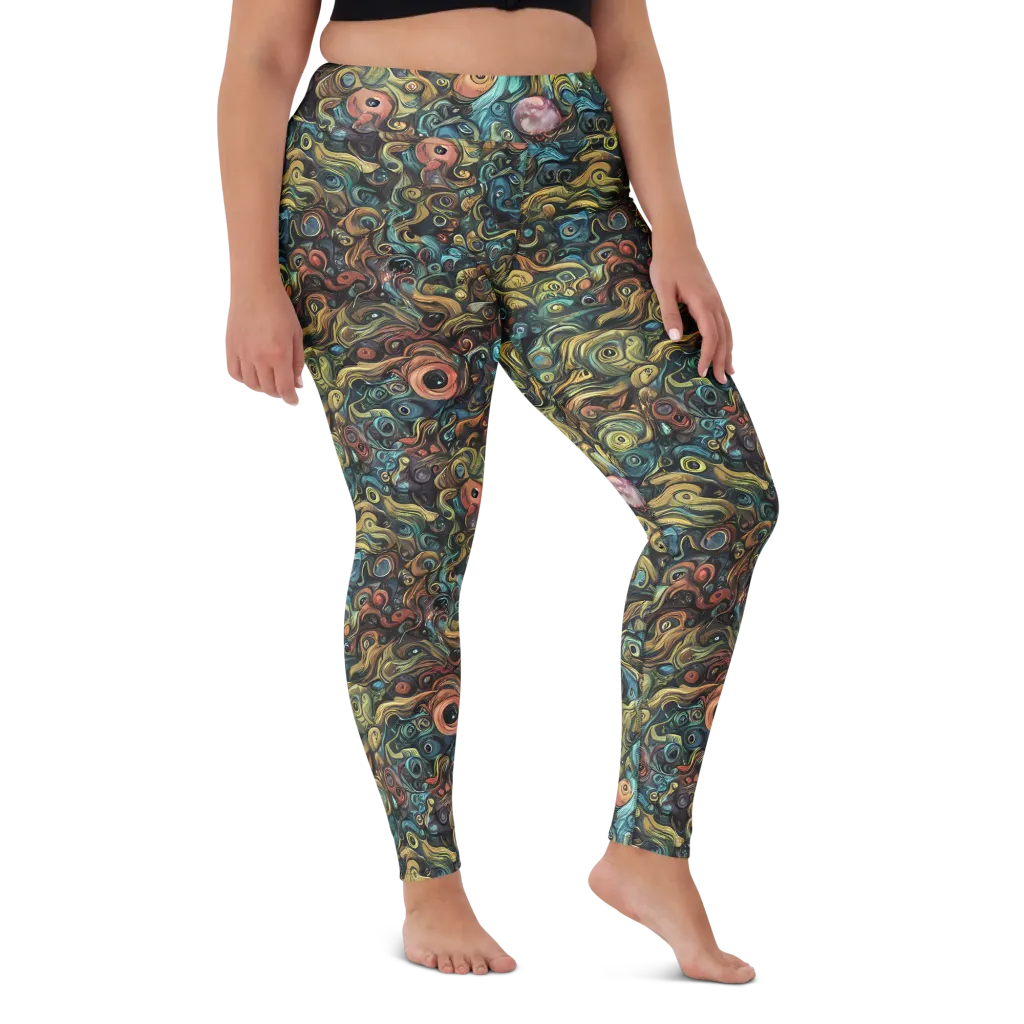 Tidal Vision on Yoga Leggings — Front
