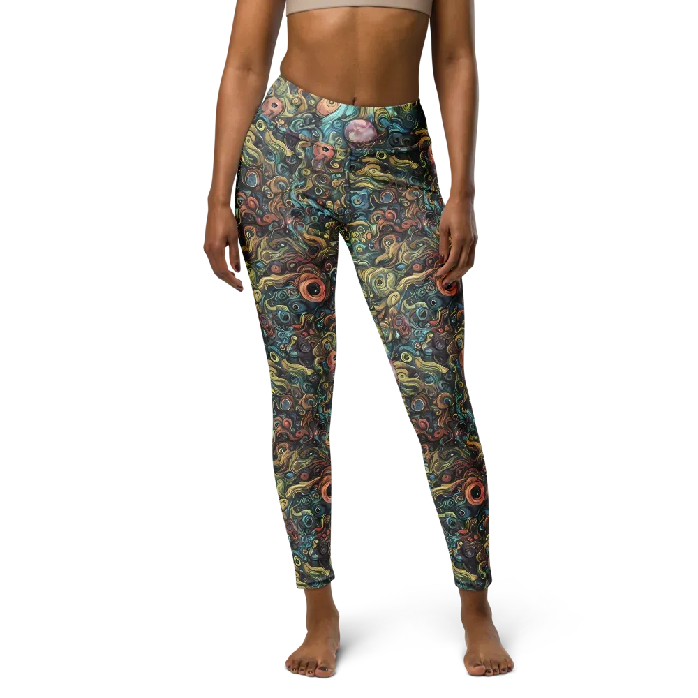 Tidal Vision on Yoga Leggings — Front