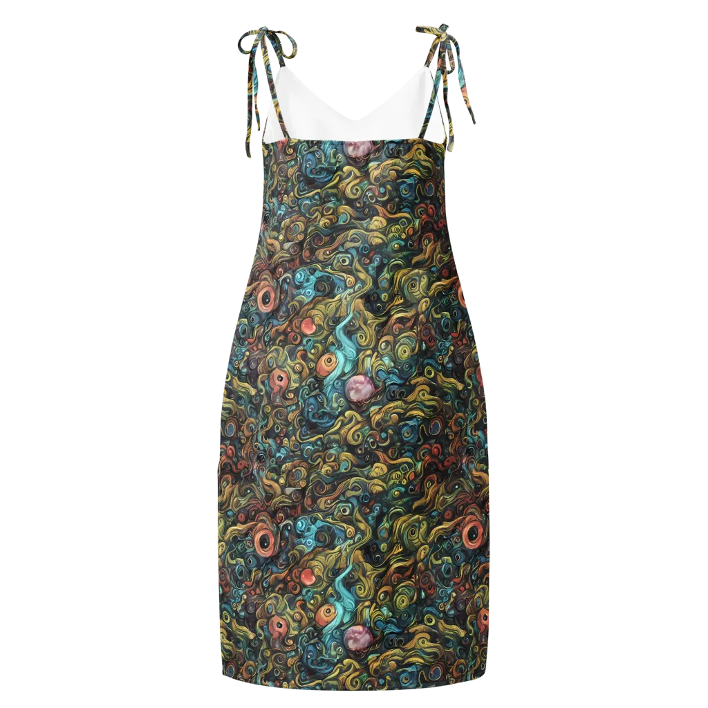 Tidal Vision on Slip Dress — Back