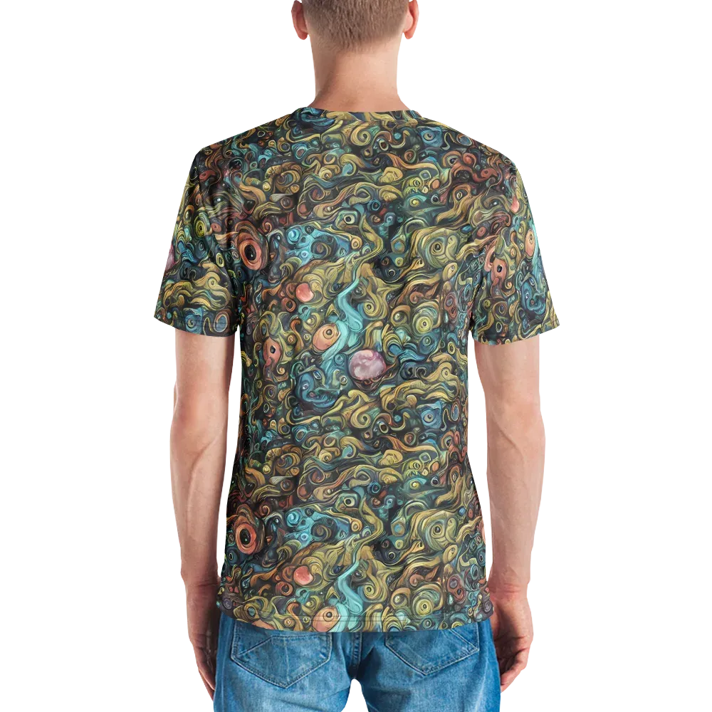 Tidal Vision on Men's Crew Neck T-Shirt — Back