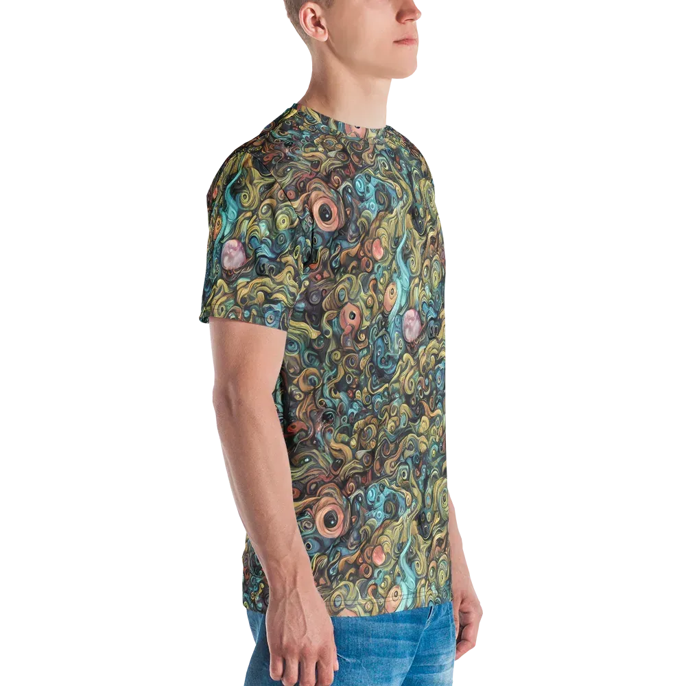 Tidal Vision on Men's Crew Neck T-Shirt — Right