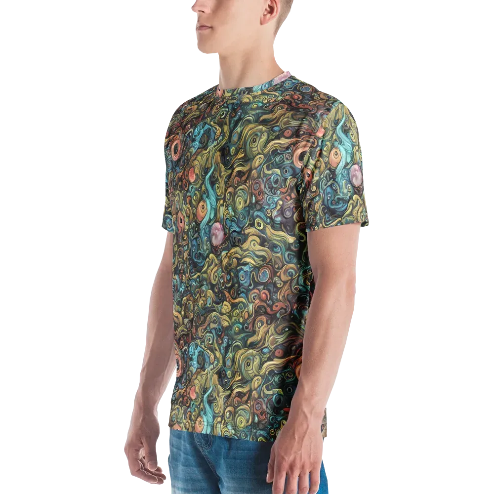 Tidal Vision on Men's Crew Neck T-Shirt — Left