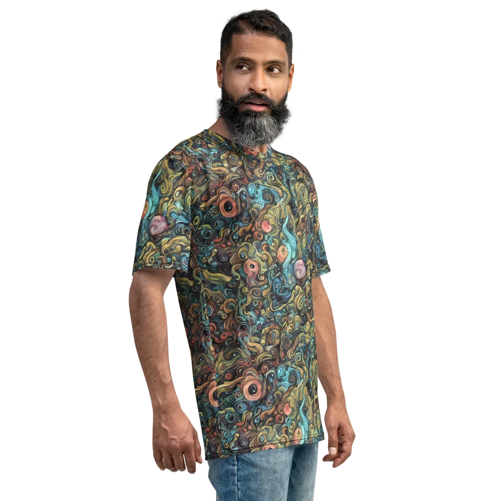 Tidal Vision on Men's Crew Neck T-Shirt — Right
