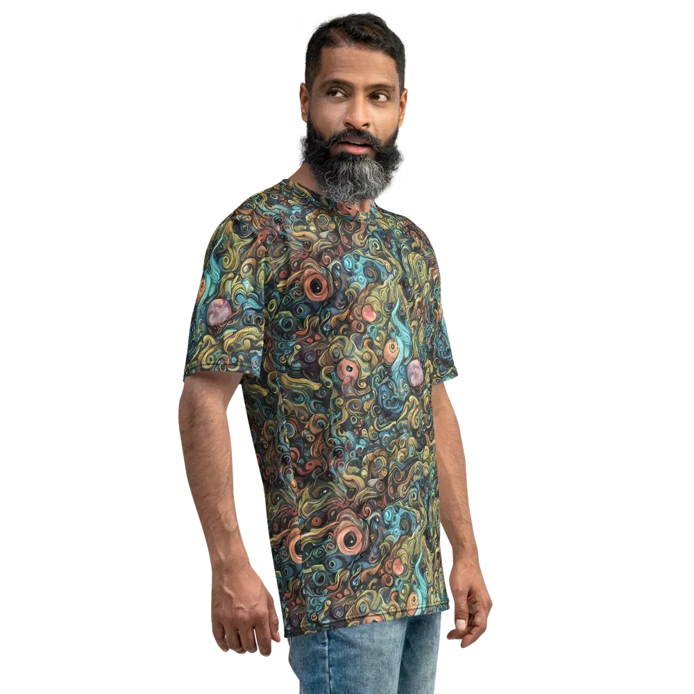 Tidal Vision on Men's Crew Neck T-Shirt — Right