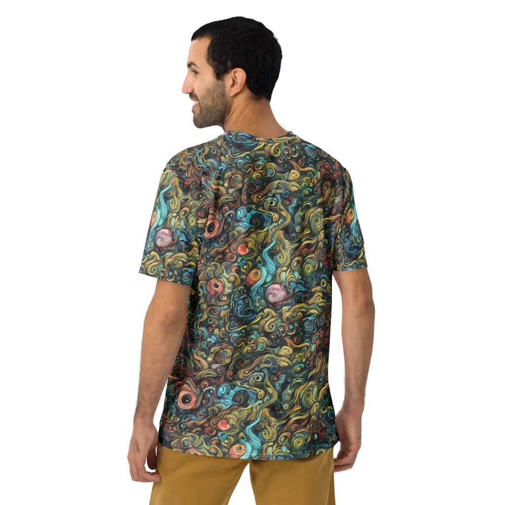 Tidal Vision on Men's Crew Neck T-Shirt — Back