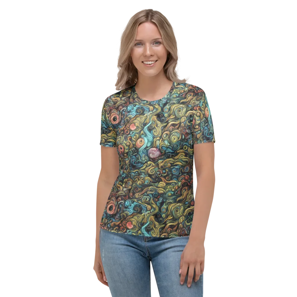 Tidal Vision on Women's Crew Neck T-Shirt — Front