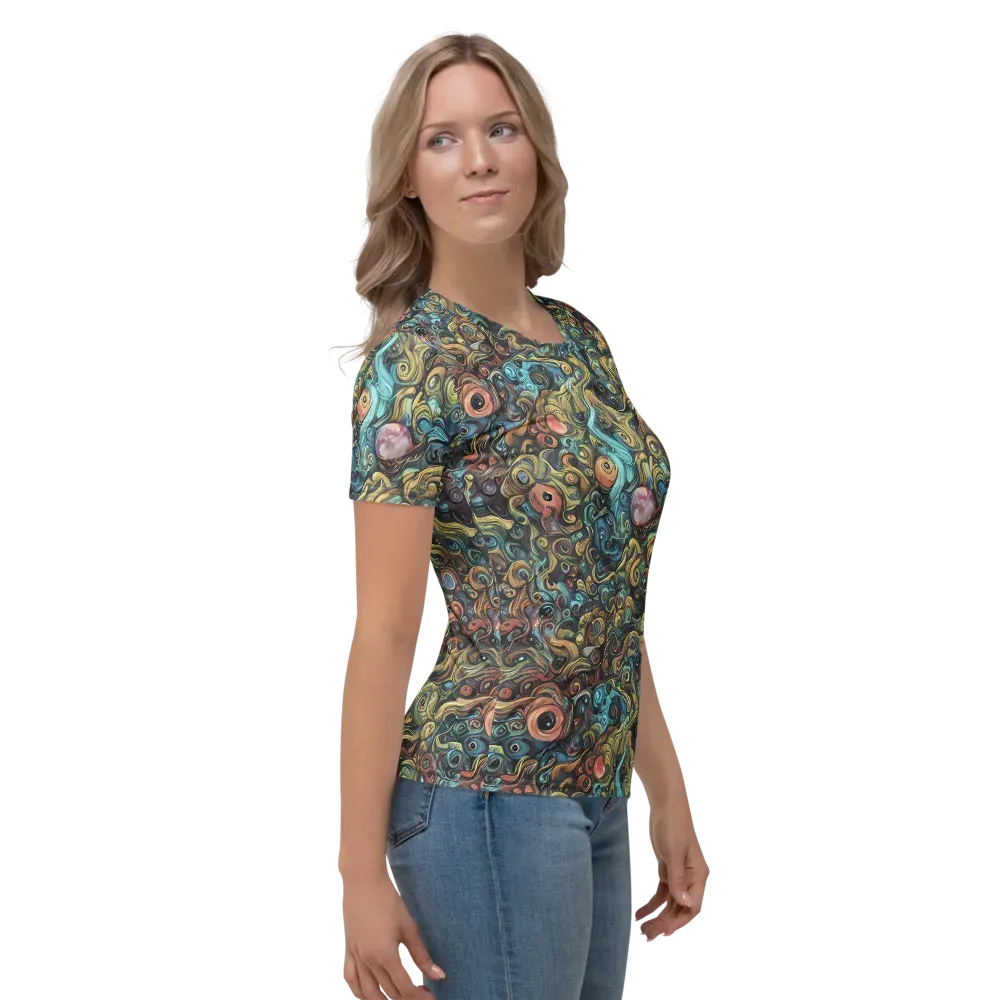 Tidal Vision on Women's Crew Neck T-Shirt — Right